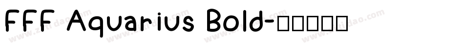 FFF Aquarius Bold字体转换